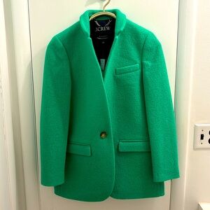 Green J. Crew boiled wool jacket